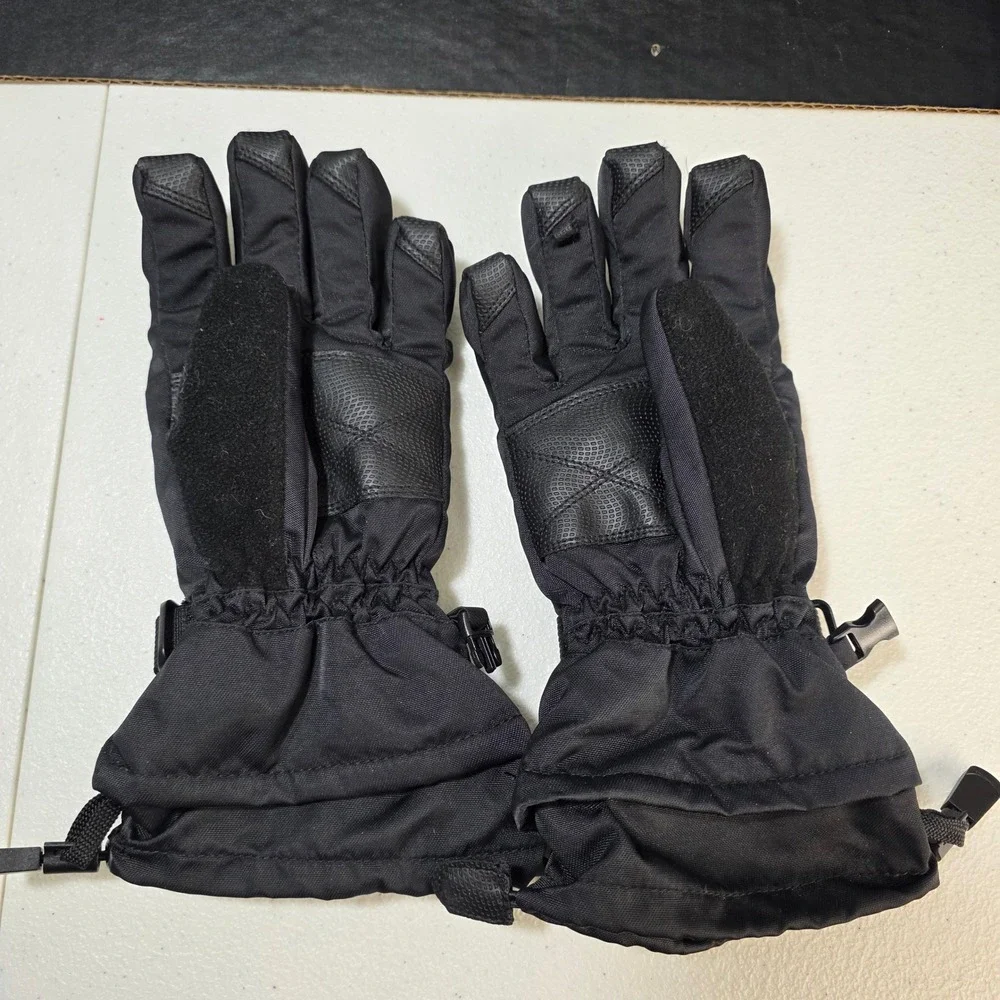 Head Winter Gloves Womens Large Black Purple Ski Snowboard Fleece‎ Lined